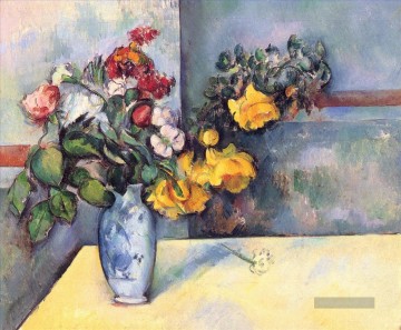  blumen - Stillleben Blumen in einer Vase Paul Cezanne